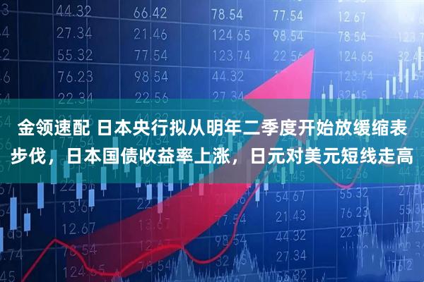 金领速配 日本央行拟从明年二季度开始放缓缩表步伐，日本国债收益率上涨，日元对美元短线走高