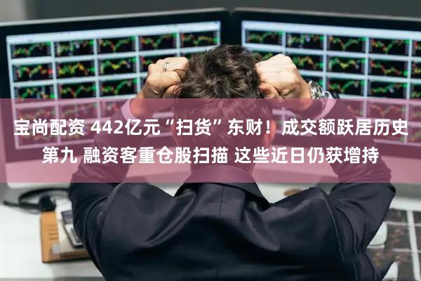 宝尚配资 442亿元“扫货”东财！成交额跃居历史第九 融资客重仓股扫描 这些近日仍获增持