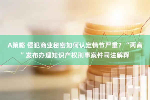 A策略 侵犯商业秘密如何认定情节严重？“两高”发布办理知识产权刑事案件司法解释
