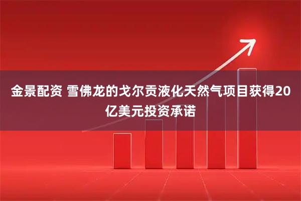 金景配资 雪佛龙的戈尔贡液化天然气项目获得20亿美元投资承诺